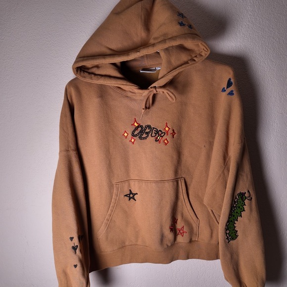 Obey Tops - Obey Cosmic Love‎ Hoodie Urban Outfitters Size Medium Embroidered Streetwear